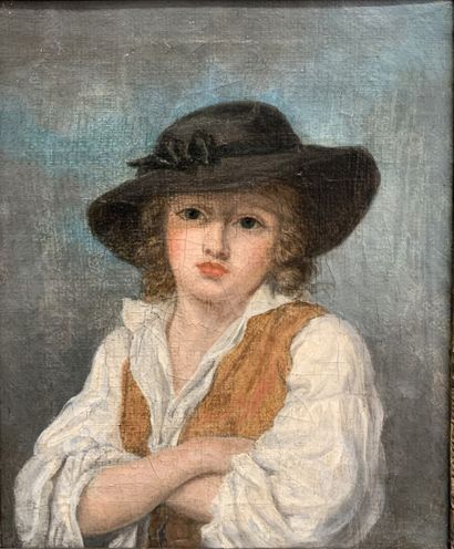 null Ecole Française début XIXe

Porrait de jeune homme au chapeau

Huile sur toile...