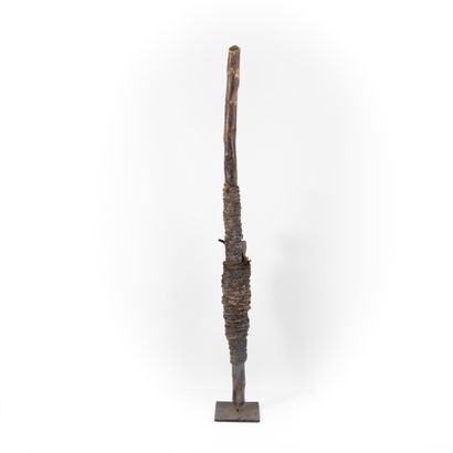 null FON - BENIN 

Large magic stick used in consultations. Character bound by a...