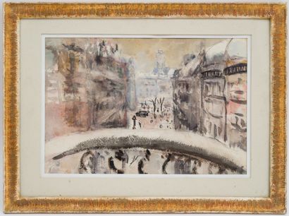 null Raoul BERGOUGNAN (1900-1982)

Vue de Paris depuis un balcon

Aquarelle signée...