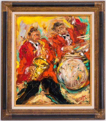 null Michel CALVET (born in 1956)

Jazz 

Oil on canvas signed lower right

65 x...
