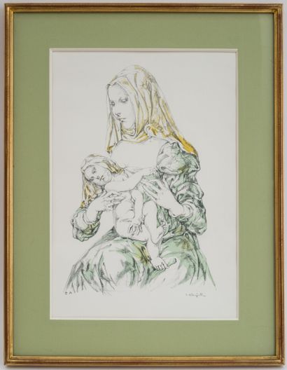 null Léonard FOUJITA (1886-1968)

Vierge à l'Enfant

Lithographie Epreuve d'Artiste...