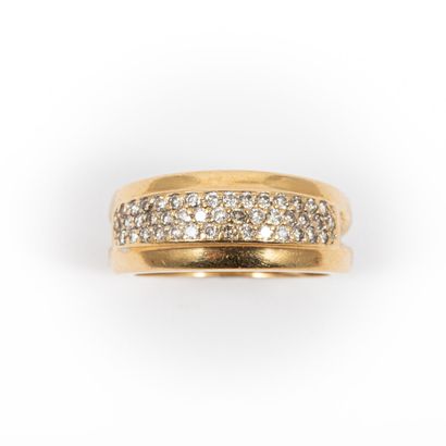 Diamond ring with brilliant cut diamonds,...