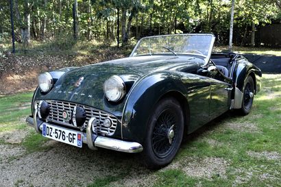 null TRIUMPH TR3 A, 1959, Cabriolet, British Racing Green, 

Type : 20TR3, 15988...