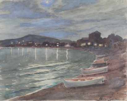 null Albert-Alexandre BENOIS (1888-1960)

Edge of the beach

Watercolor signed lower...