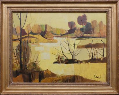 null Jacques DOLLE (1926)

The Bausson sandpit

Oil on canvas signed lower right

46...