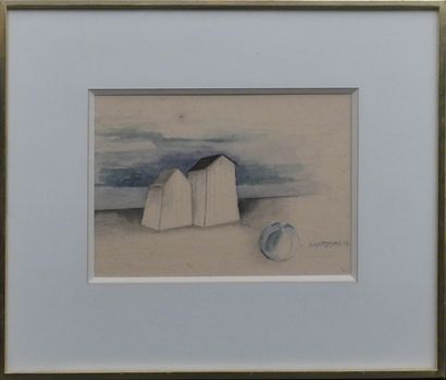 null Annapia ANTONINI (1942)

Beach huts

Watercolour signed lower right and dated...