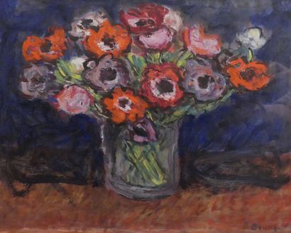 null Pierre BRUNE (1887-1956)

Bouqut of anemones

Oil on paper signed lower right

36...