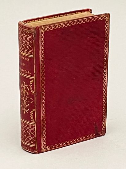 null [ALMANACH]. LE SOUVENIR DES MÉNESTRELS. P., Madame veuve Benoist, 1817. In-18...