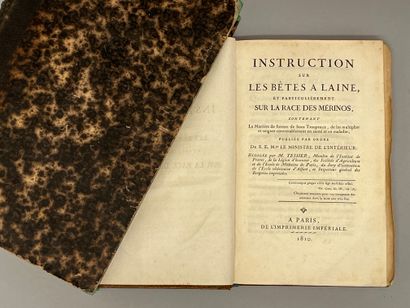 null [AGRICULTURE]. TESSIER (H.-A.). INSTRUCTIONS ON WOOL BEASTS, and particularly...