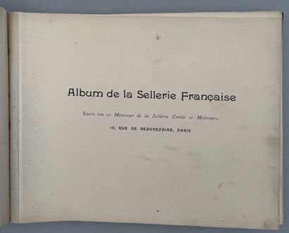 null [CHEVAL]. ALBUM DE LA SELLERIE FRANÇAISE. Paris, Moniteur de la Sellerie Civile...