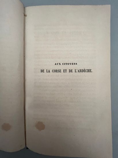 null [ALGÉRIE]. BONAPARTE (Pierre-Napoléon). UN MOIS EN AFRIQUE. P., Pagnerre, 1850....