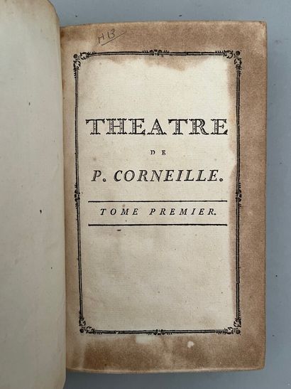 null CORNEILLE (Pierre). THÉÂTRE DE P. CORNEILLE, avec des commentaires [par Voltaire],...