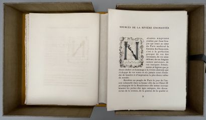  [FOUJITA]. HÉRON DE VILLEFOSSE (R.). LA RIVIÈRE ENCHANTÉE. P., Klein, 1951. In-folio...