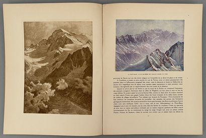 null [ALPES]. COPPIER (A.-Ch.). THE PORTRAITS OF THE MONT-BLANC. Chambéry, Dardel,...