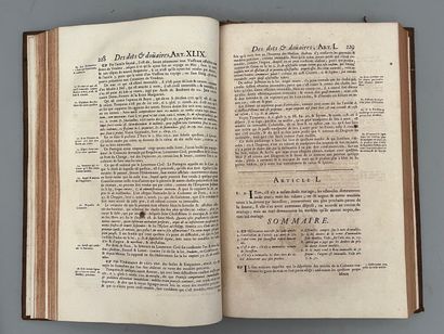 null [DROIT]. AUTOMNE (B.). COMMENTAIRE SUR LES COUTUMES GÉNÉRALES DE LA VILLE DE...