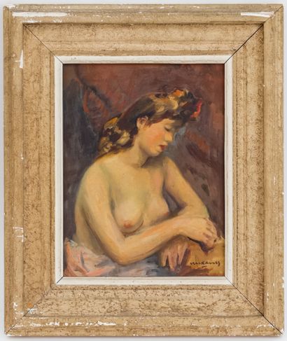 null Pere CREIXAMS PICO (1893-1965)

Female nude

Oil on canvas signed lower right...