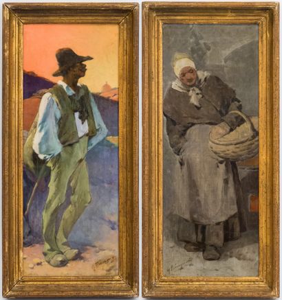 null Gabriel BERINGUIER (1842-1913)

Couple of toulousains

Pair of oil on canvas...