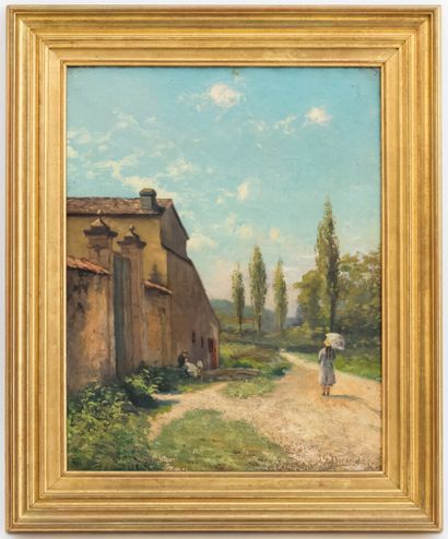 null Gustave DURAND (1863-1938)

Paysage animé

Huile sur toile signée en bas à droite...