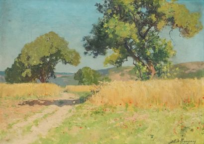 null Albert REGAGNON (1874-1961)

The plain of Sentaraille, Ariège, July 1929

Oil...