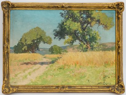 null Albert REGAGNON (1874-1961)

The plain of Sentaraille, Ariège, July 1929

Oil...