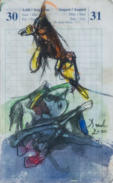 null Miodrag Djuric known as DADO (1933-2010)

Untitled

Four mixed media on paper...