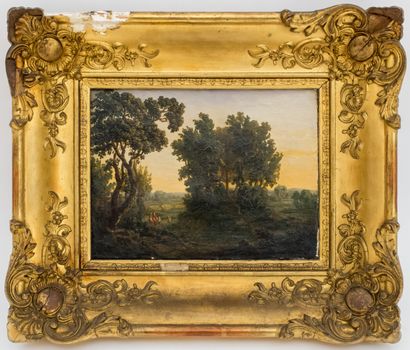 null FRENCH SCHOOL 19th century 

Animated landscape

Oil on canvas

16 x 22 cm

(bearing...