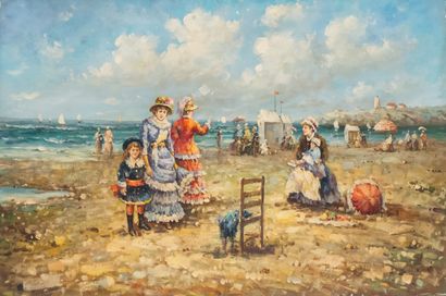 null R. WILSON (XXth)

Lively Beachfront

Oil on canvas signed lower right

60,5...