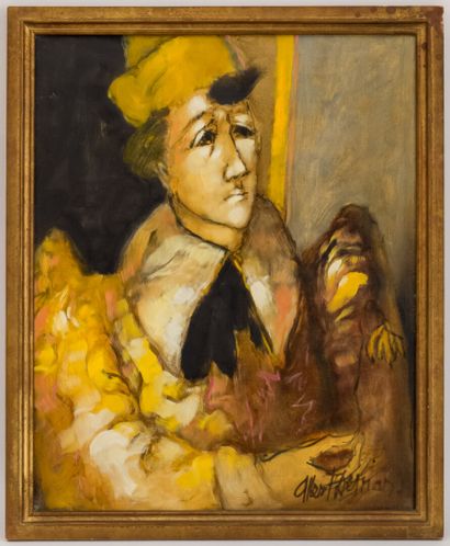 null Albert DEMAN (1929-1996)

Clown triste

Huile sur toile signée en bas à droite...