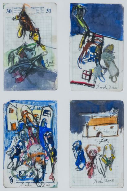 null Miodrag Djuric known as DADO (1933-2010)

Untitled

Four mixed media on paper...