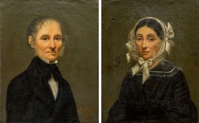 null FRENCH SCHOOL 19th century

Madame and Monsieur

Pair of oil on canvas signed...