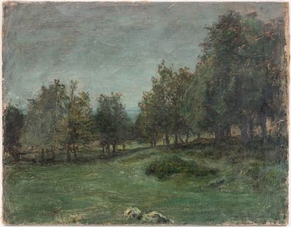 null Louis Hilaire CARRAND (1821-1899)

View of a clearing

Oil on canvas signed...