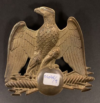 null Shako eagle from the Senestial Presidency period, blank orb of regimental assignment....