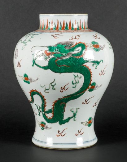 Porcelain and enamels of the green family,...