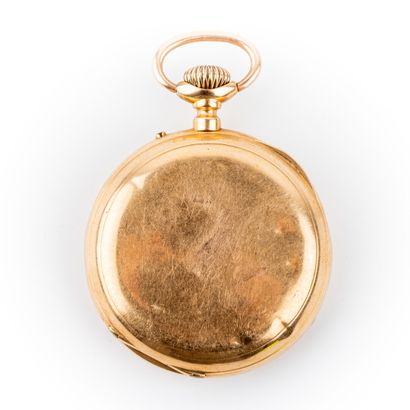 null Gold pocket watch with double case 

Gross weight: 80.4 g - shocks without guarantee...