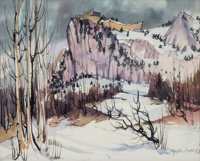 null Ryton CAZENAVE (XX-XXI)

Snowy landscape, Ragnac, near Foix, Ariège

Gouache...