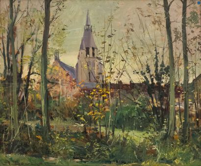 null Alfred BOUCHER (1850-1934)

View of a village

Oil on isorel signed lower left

54...