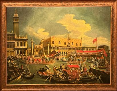 null FRENCH SCHOOL XXth

View of Venice 

Oil on canvas

84 x120 cm