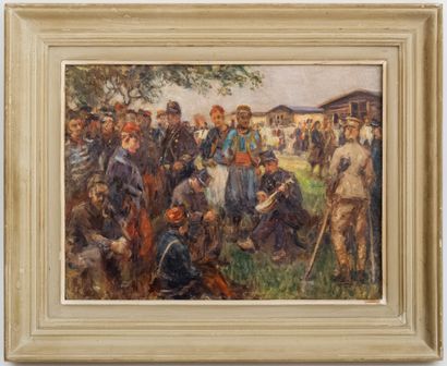 null FRENCH SCHOOL, early 20th century

Military camp

Oil on panel 

30 x 40 cm