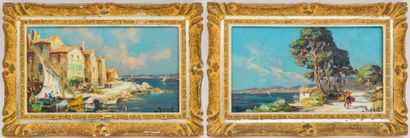 null Maurice BARLE (1903-1961)

The coast around Marseille / Martigues

Pair of oil...