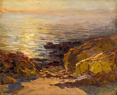 null Louis BONAMICI (1878-1966)

Edge of the Mediterranean

Oil on canvas signed...