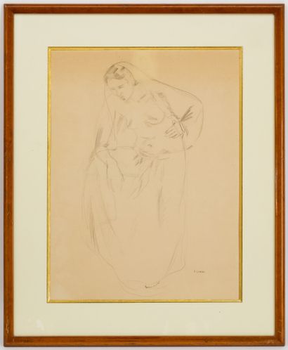 null Pierre CORNU (1895-1996)

Femme orientaliste

Dessin au crayon signé en bas...
