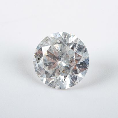 ?F Diamant taille brillant 1.85 carat, couleur G, pureté P2, fluorescence moyenne...