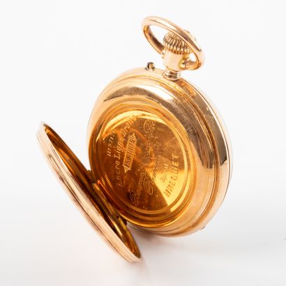 null Pocket watch, double gold case 

Gross weight: 71.7 g

Without guarantee of...