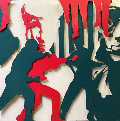 null Philippe Carré (1930)

May 68 - III (the arrest)

Acrylic on panels in cut-out...