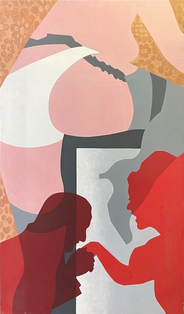 null 
Philippe Carré (1930)




The kiss




Acrylic on panel




170 x 100 cm.




(small...