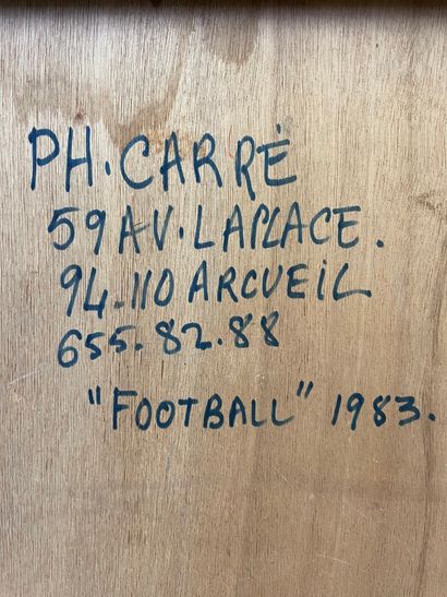null 
Philippe Carré (1930)




Soccer, 1983




Acrylic on panel




162 x 130 cm.




(small...