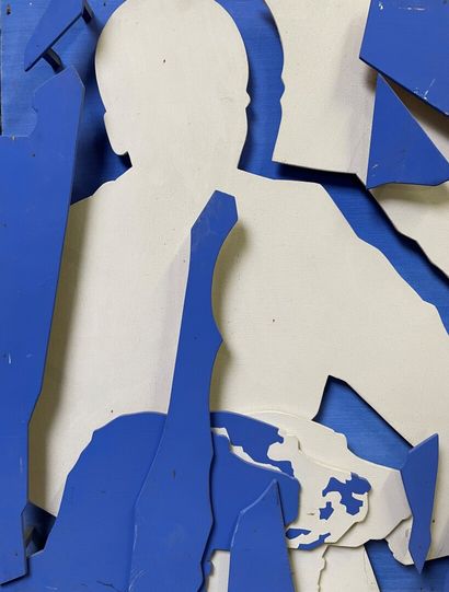 null Philippe Carré (1930)

French demagogy

Acrylic on cut-out panels

73 x 146...