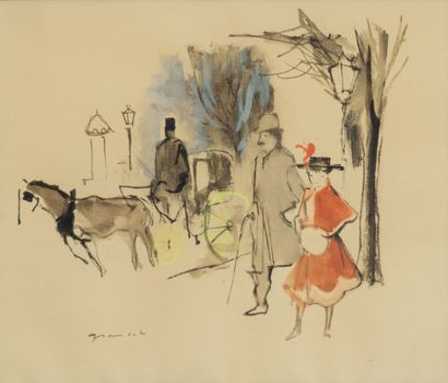 Emilio GRAU-SALA (1911-1975)

Galant walk

Watercolor...