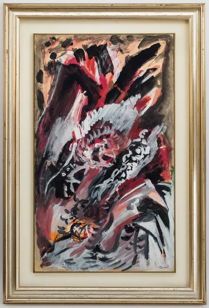 null Edouard PIGNON (1905 - 1993)

Abstraction in red and black

Paper mounted on...