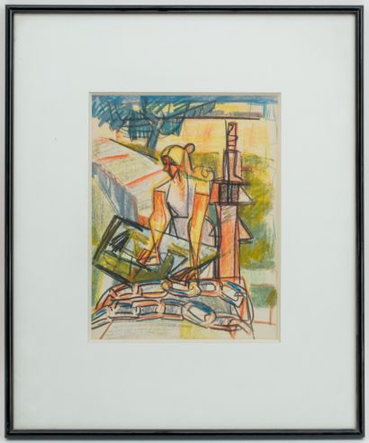 null Raymond ESPINASSE (1897-1985)

La peintre en bord de Garonne

Dessin aux crayons...